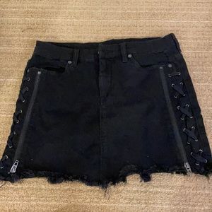 Black Jean skirt!